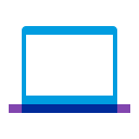 Icon of laptop, with screen opened - BT Super member FAQs