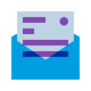 An icon of a letter in an envelope